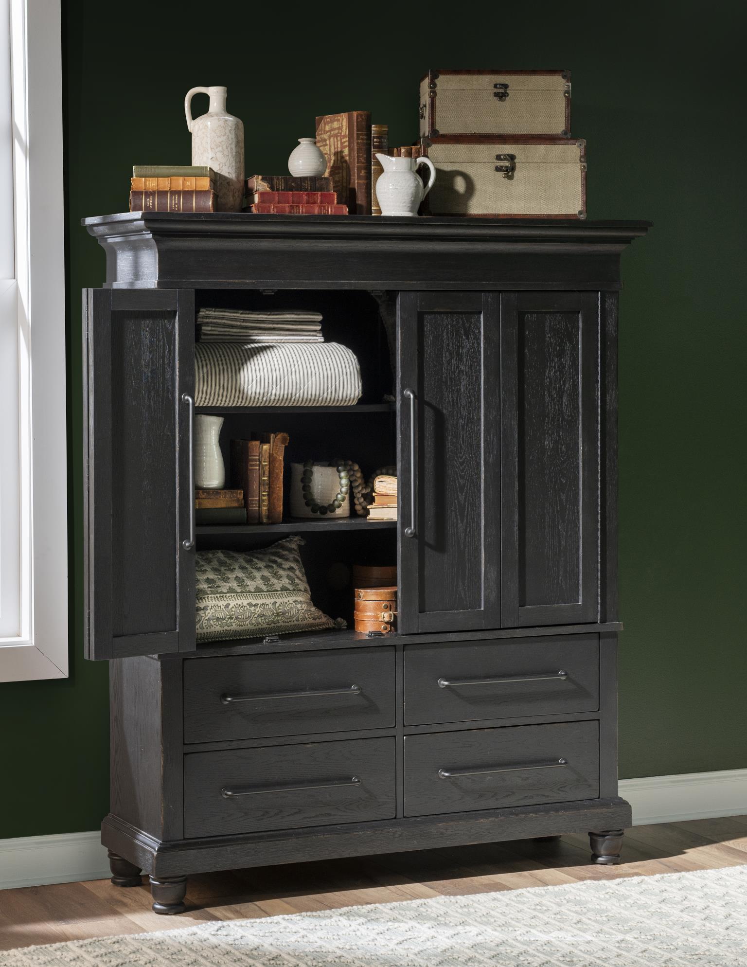 Armoire can appeal to those wanting to surround themselves with an eclectic mix of