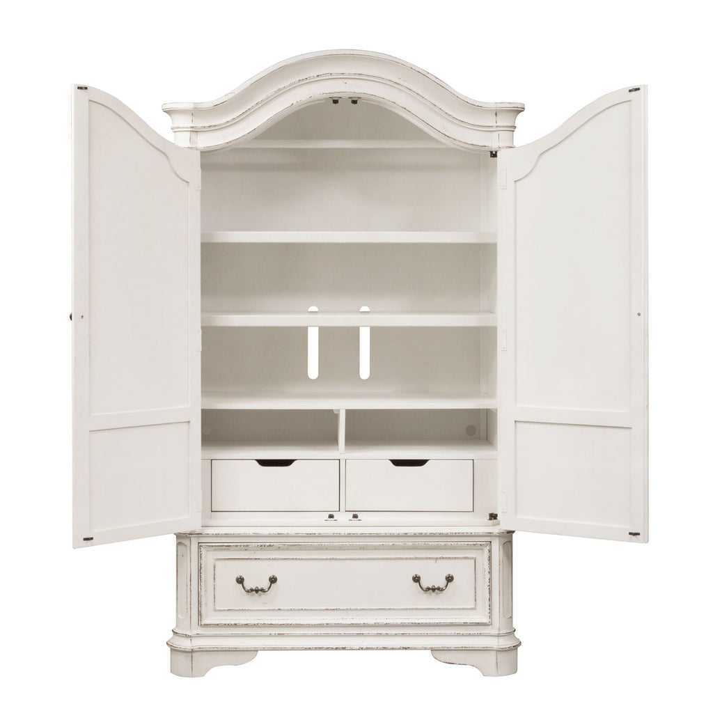 Armoire blanche Caractéristiques du produit Coulisses latérales métalliques à extension complète, tiroirs à queue d'aronde française et anglaise