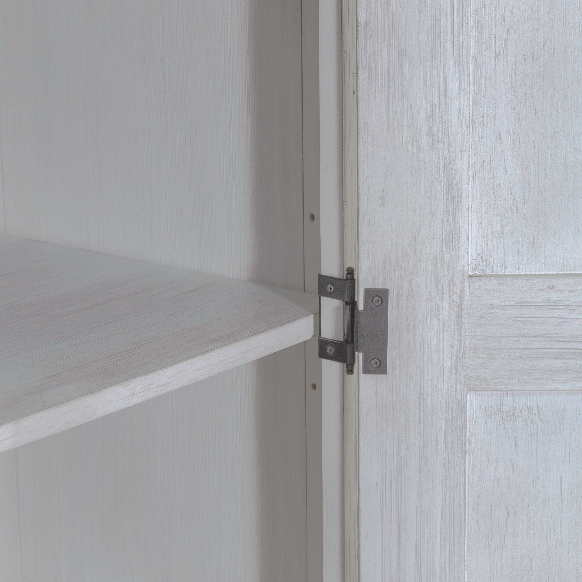 Armoire White & product Features Soft Closing Side Mounted Guides (45mm) French & English