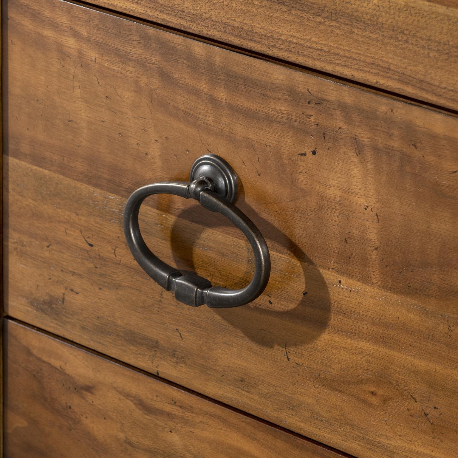 Chest Walnut product Features Beautiful Walnut Veneer Waterfall Top s and Bracket Feet