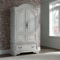 Armoire blanche Caractéristiques du produit Coulisses latérales métalliques à extension complète, tiroirs à queue d'aronde française et anglaise