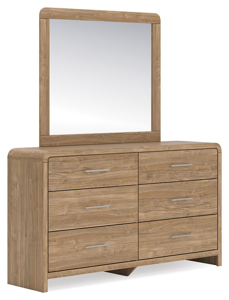 Dresser spacious s with sleek champagne-colored handles round out the casually chic vibe