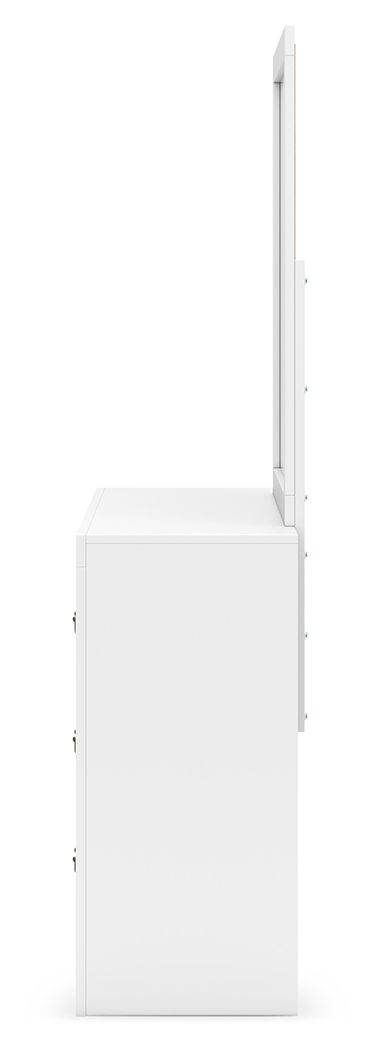 Dresser And White the clean, white finish conveys an easy-breezy sensibility, while spacious s