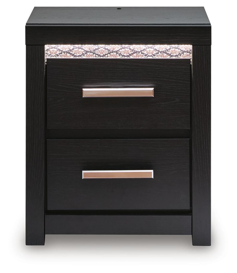 Deux tables de nuit S d noir. Caractéristiques du produit : Fabriqué avec du bois manufacturé (MDF/panneau de particules/contreplaqué) et