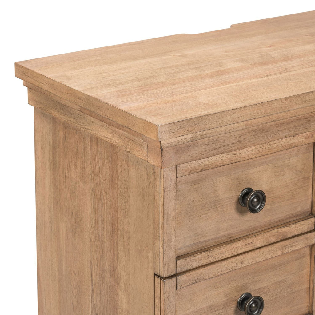 Table de chevet avec tiroirs Caractéristiques du produit Beige Bouton en laiton Glissières métalliques latérales (45 mm) Feutre de qualité supérieure