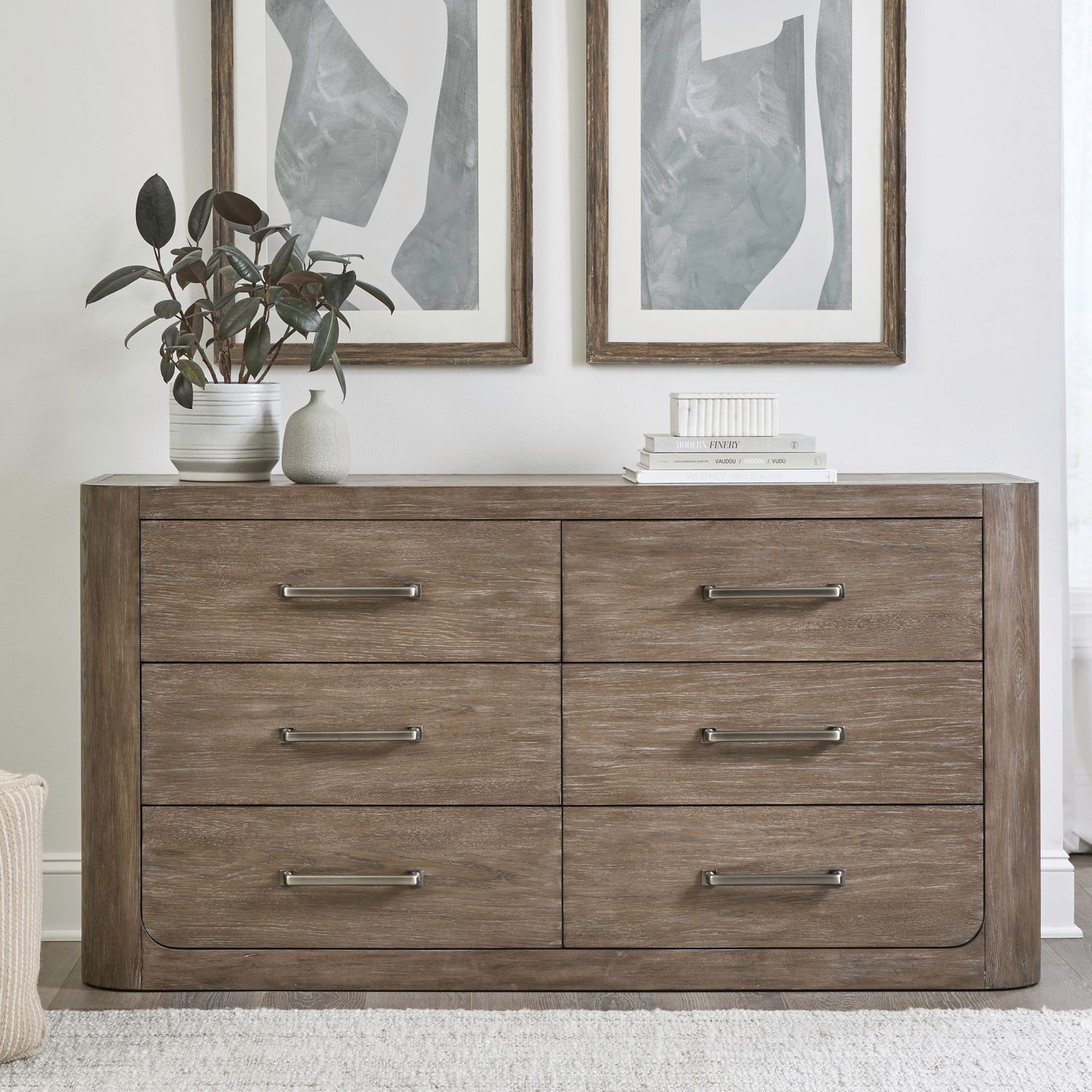 Dresser features today's preferred look creates a unique opportunity to blend elements