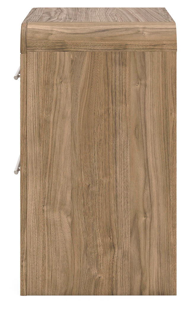 Deux tables de chevet de couleur marron naturel, dimensions intérieures supplémentaires (2) : 0 Caractéristiques du produit Fabriquées avec un matériau conçu