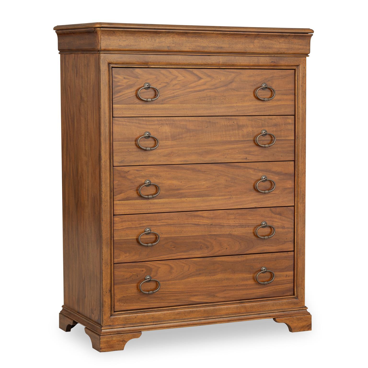 Chest Walnut product Features Beautiful Walnut Veneer Waterfall Top s and Bracket Feet