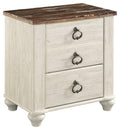 Deux tables de chevet S marron / beige / blanc Dimensions supplémentaires Intérieur supérieur : 0 Intérieur inférieur : 0 Caractéristiques du produit Fabriquées
