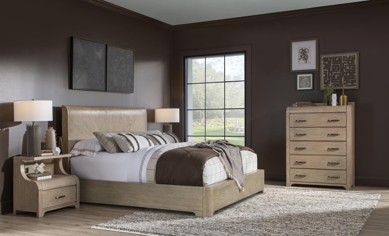 1 Nightstands d product Features Soft Finish Gentle Case Shaping Brushed Silver Hardware 1