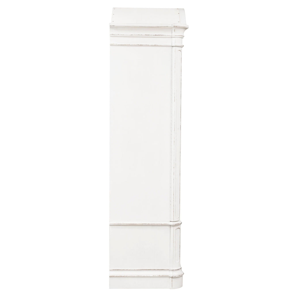 Armoire blanche Caractéristiques du produit Coulisses latérales métalliques à extension complète, tiroirs à queue d'aronde française et anglaise