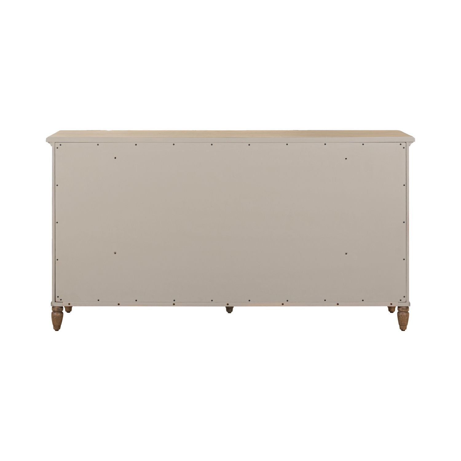 6 Chest Brown product Features Brass Bar Pull & Knob Hardware Simplified Step Moldings