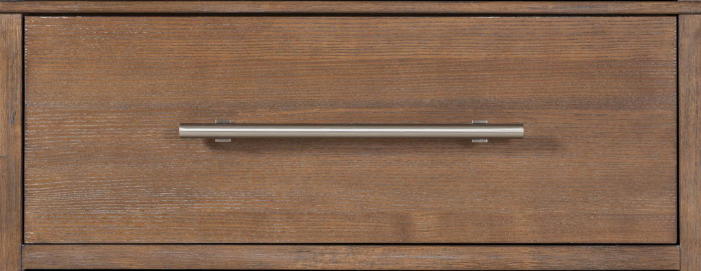 Chest crafted of Ash veneer and Select Hardwood Solids, the fresh finish delivers a