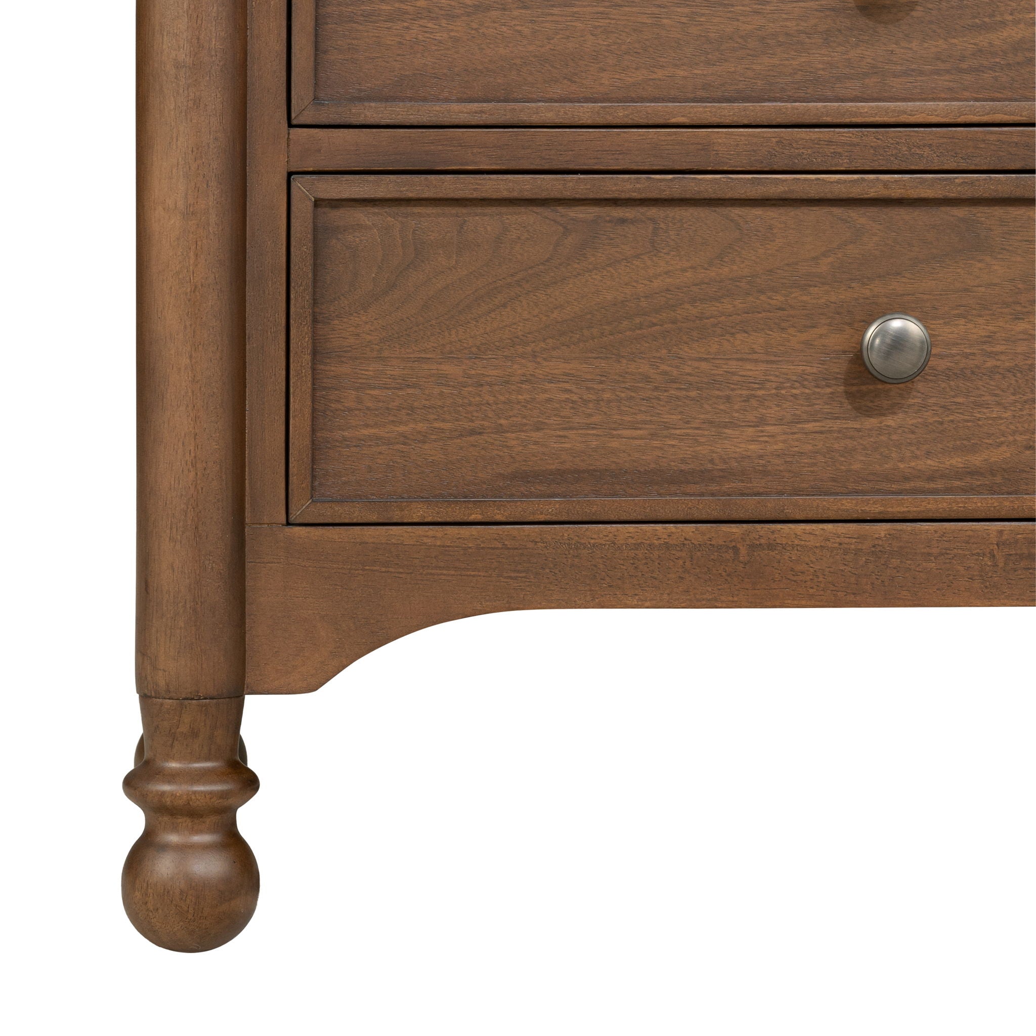 Nightstands d Walnut product Features New traditional聽style with turned legs and finial details