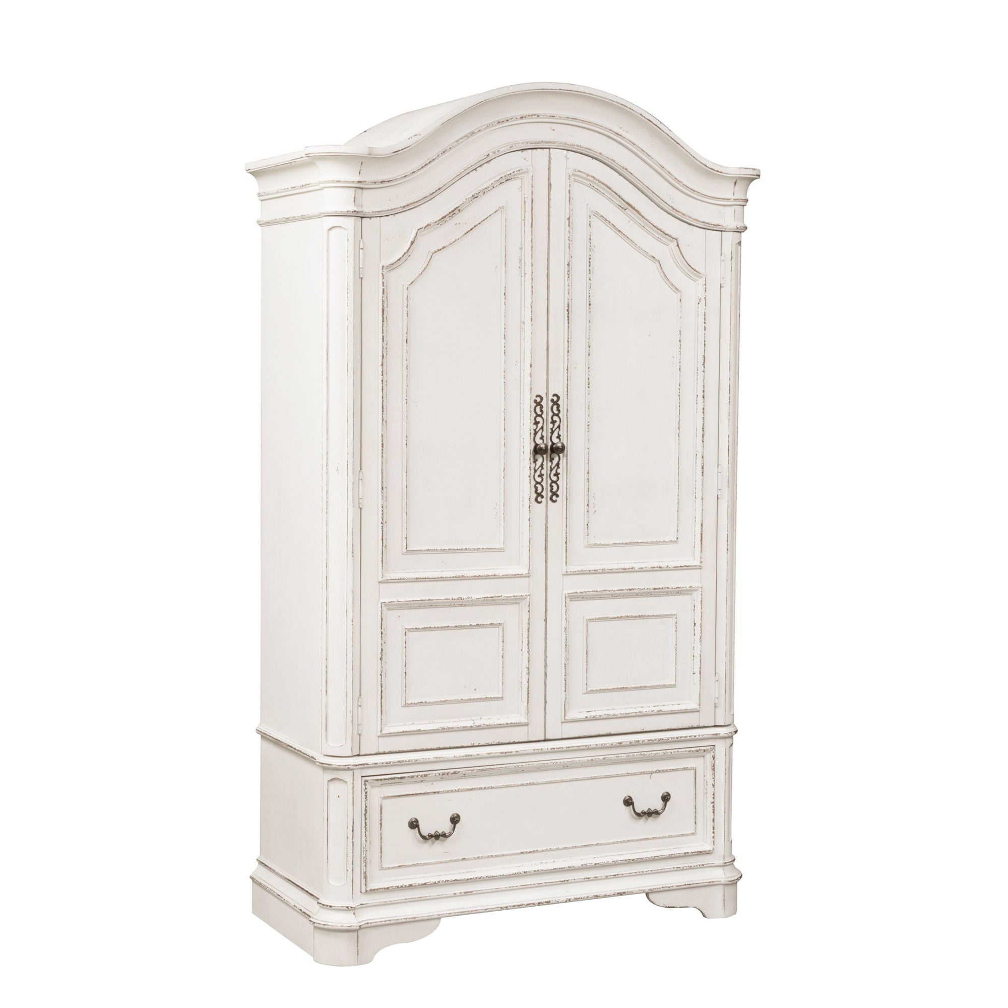 Armoire blanche Caractéristiques du produit Coulisses latérales métalliques à extension complète, tiroirs à queue d'aronde française et anglaise