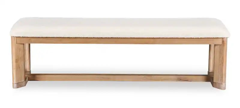 Aspen Dining Bench with Fabric Seat, 64.25W