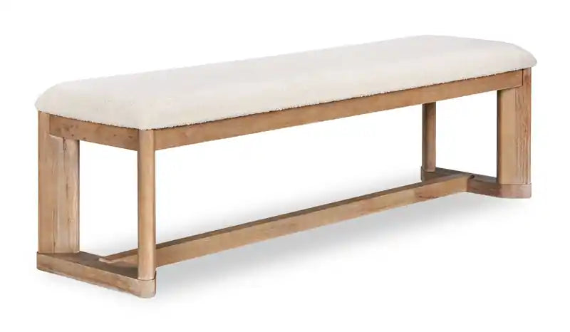 Aspen Dining Bench with Fabric Seat, 64.25W
