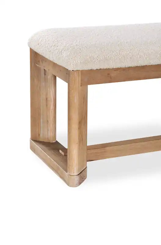 Aspen Dining Bench with Fabric Seat, 64.25W