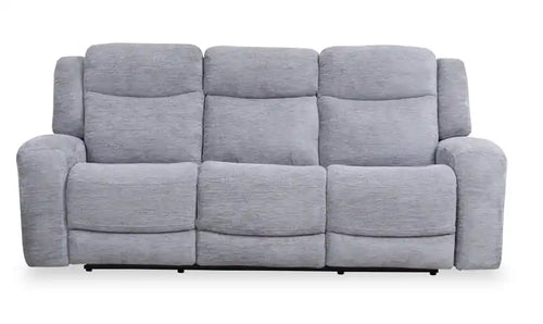 Atlantis 90 Fabric Power Reclining Sofa with USB Ports - Dove Grey