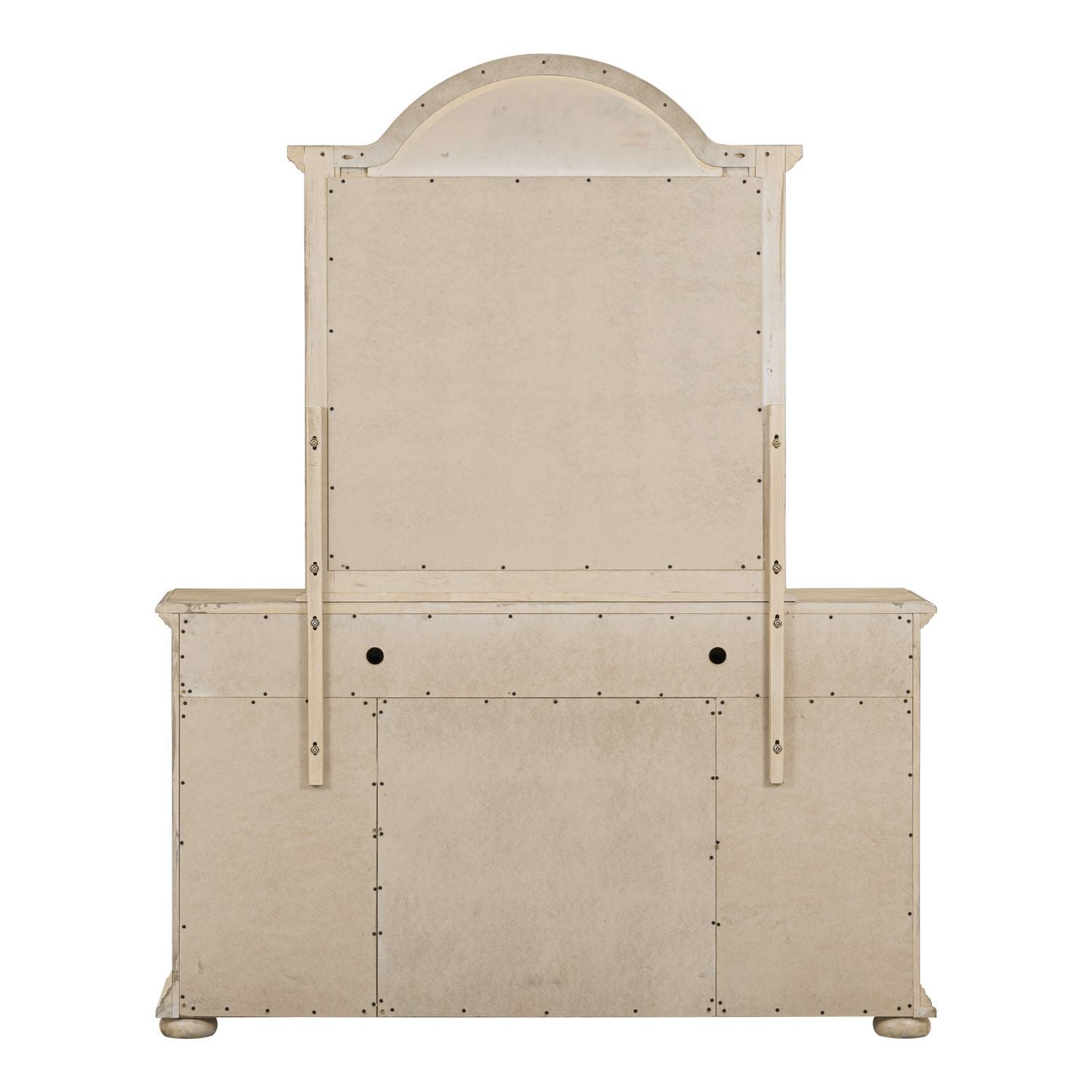 Dresser & Dresser & Product Features Wooden Knob Hardware Mirrro with Heavy Arched