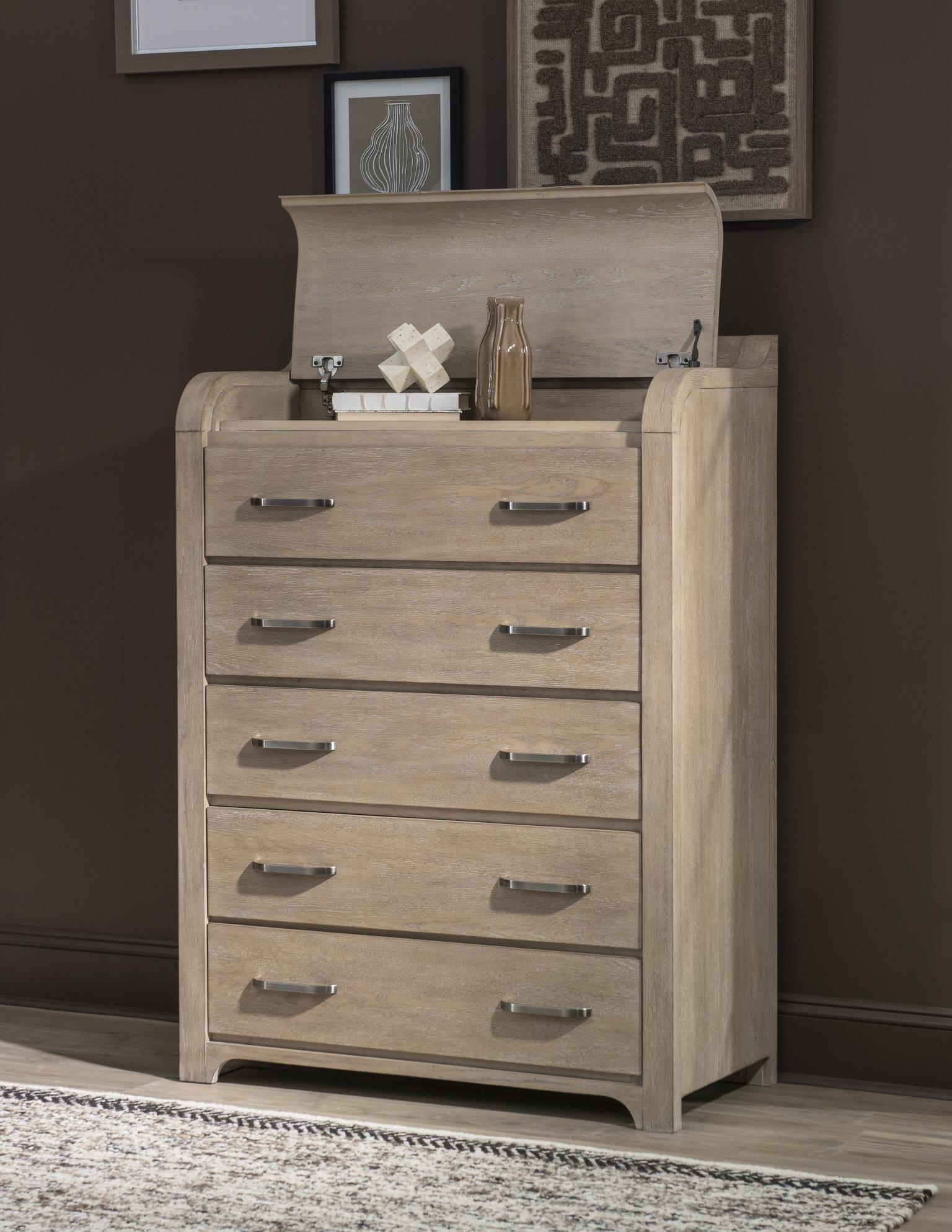 5 Chest product Features Soft Finish Gentle Case Shaping Brushed Silver Hardware 5