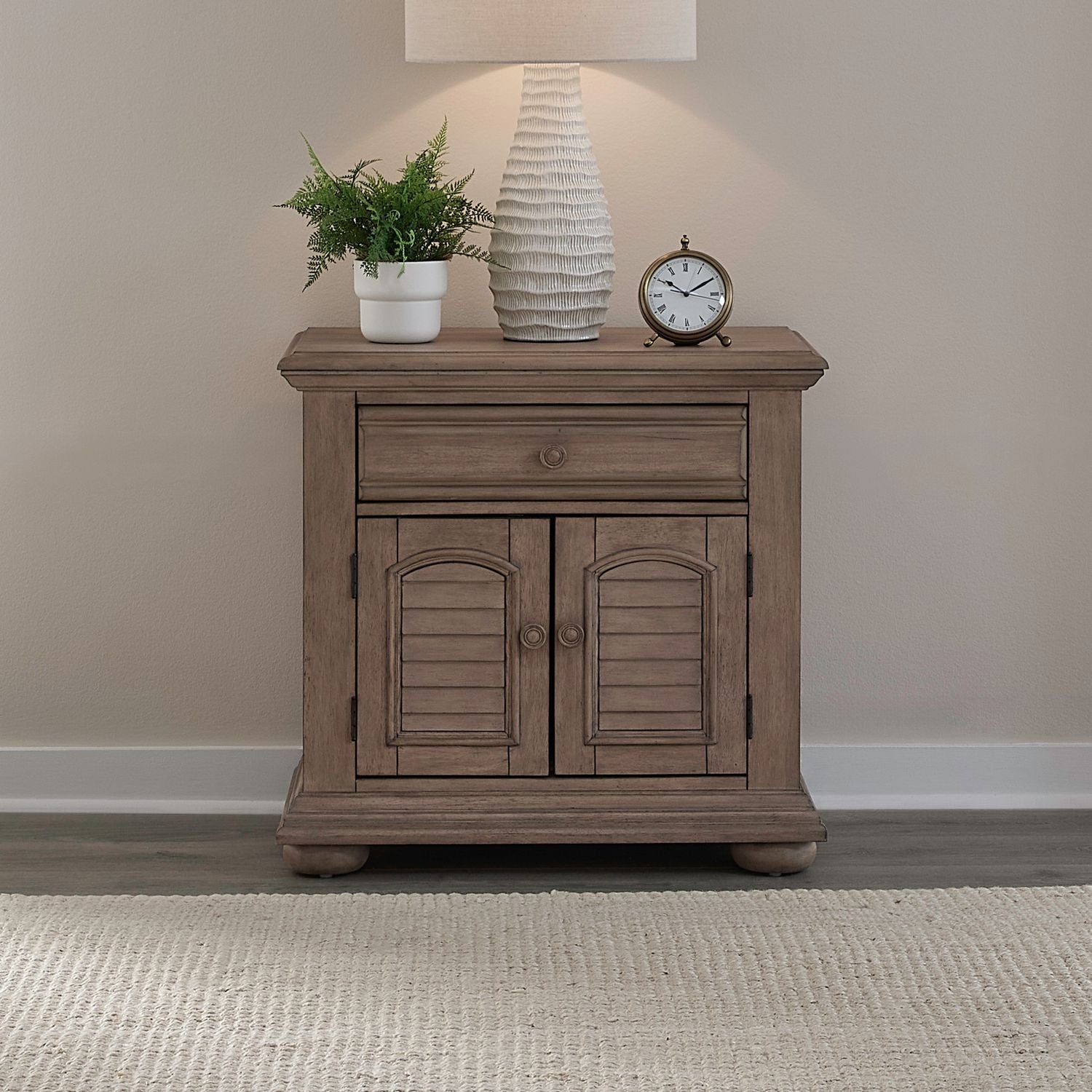 Nightstands d nights d Nightstands d Oyster White 31.0W x 18.0D x 29.5H 77.0 lb NightstandS d 31.0W x