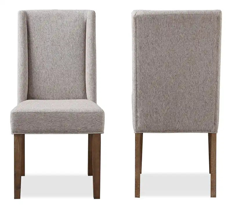 Cedar Dining Chair with Polyester Fabric, Pine Wood