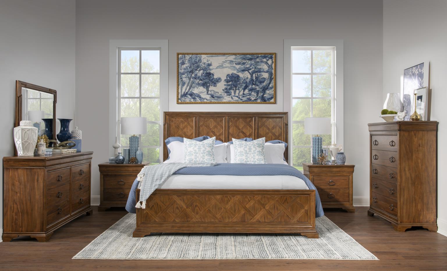 Chest Walnut product Features Beautiful Walnut Veneer Waterfall Top s and Bracket Feet