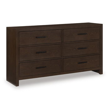 Dresser Brown product Features Made with hardwood solids and MDF Brown wood-tone finish
