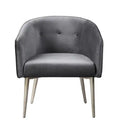 Velma Accent Chair Grey Velvet