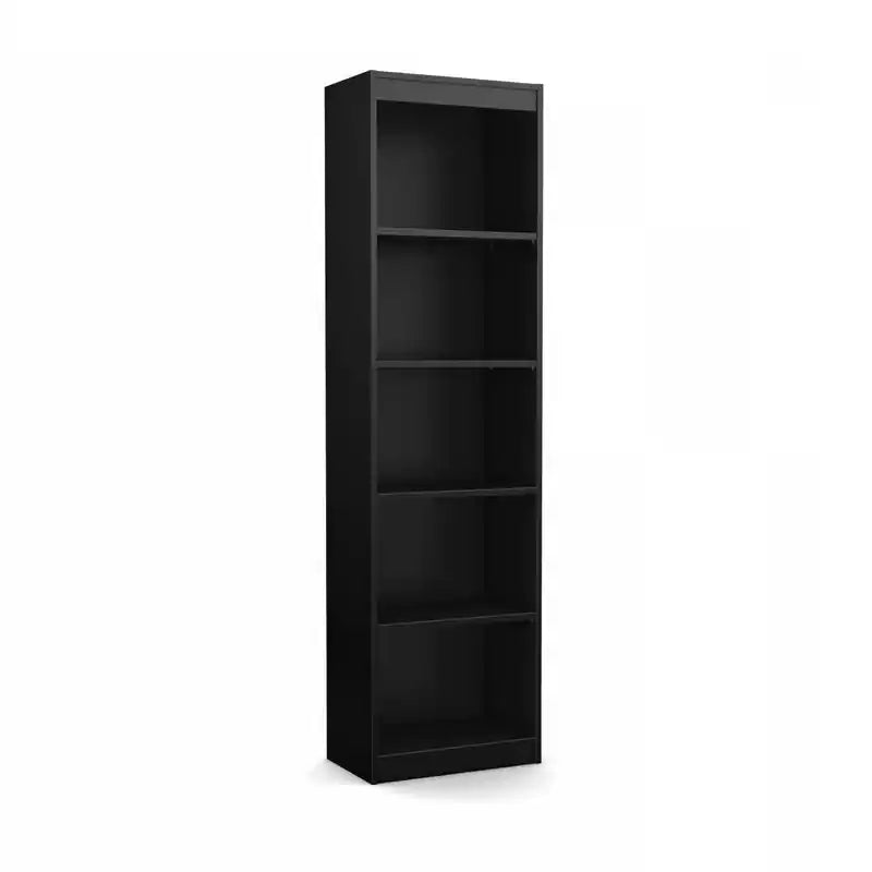 Axess 5-Shelf Narrow Bookcase - Natural Walnut