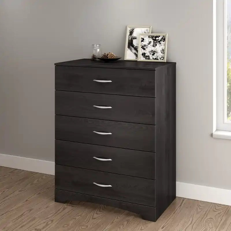 Step One 5-drawer Chest - Gray Oak