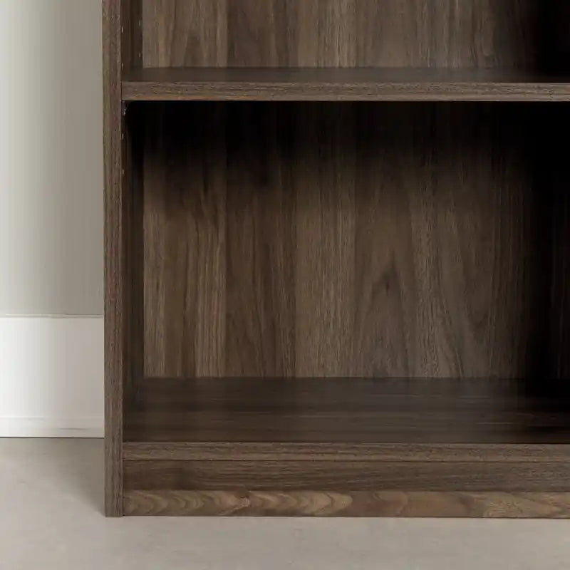 Axess 5-Shelf Narrow Bookcase - Natural Walnut