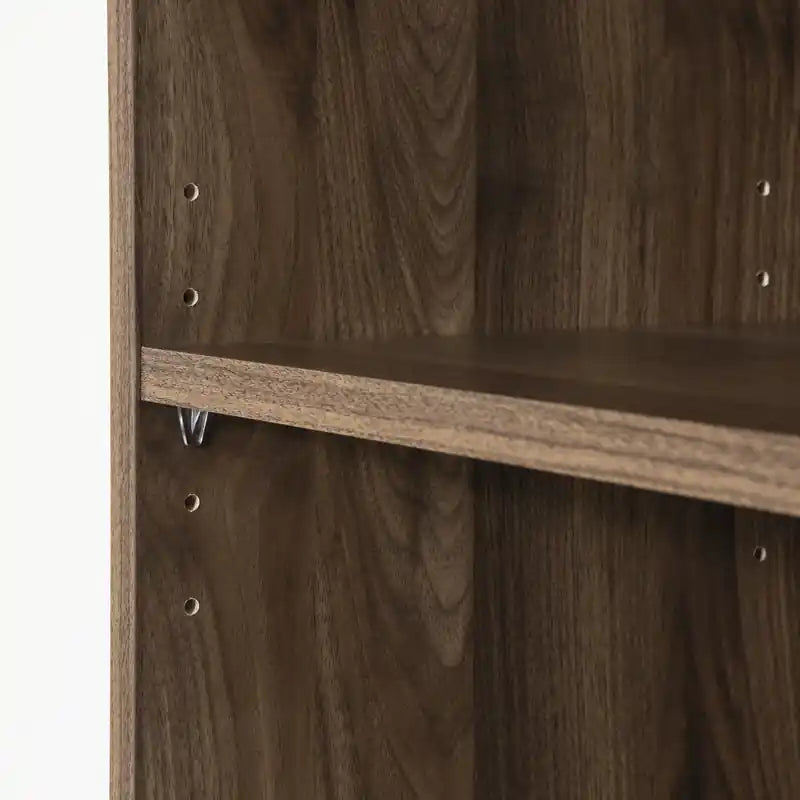 Axess 5-Shelf Narrow Bookcase - Natural Walnut