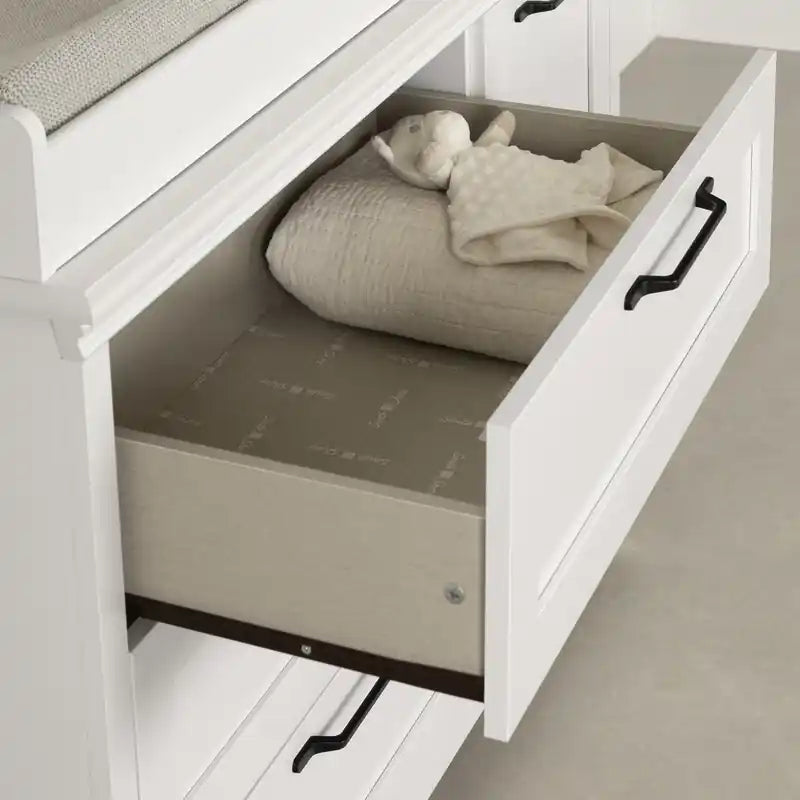 Daisie Changing Table With Removable Rim - Pure White