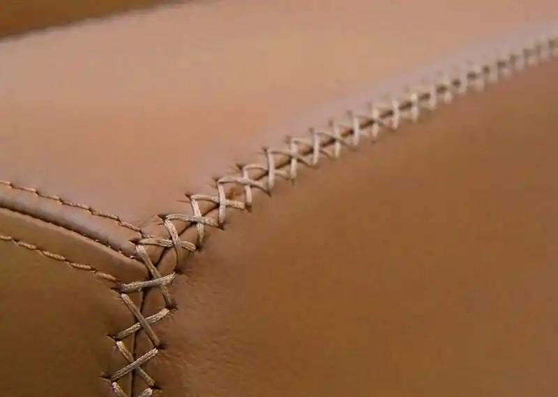 Hydeline Oslo Leather Sofa - Nutmeg