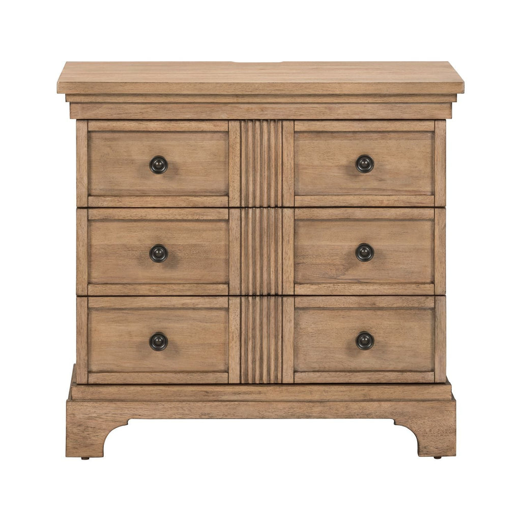 Table de chevet avec tiroirs Caractéristiques du produit Beige Bouton en laiton Glissières métalliques latérales (45 mm) Feutre de qualité supérieure