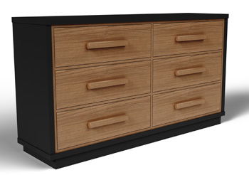 Dresser Black / Brown product Features Made with engineered wood (MDF/particleboard/plywood) and