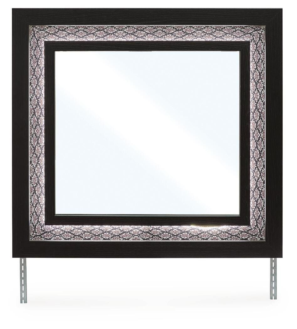 Bedroom Black product Features Made with engineered wood (MDF/particleboard/plywood) and