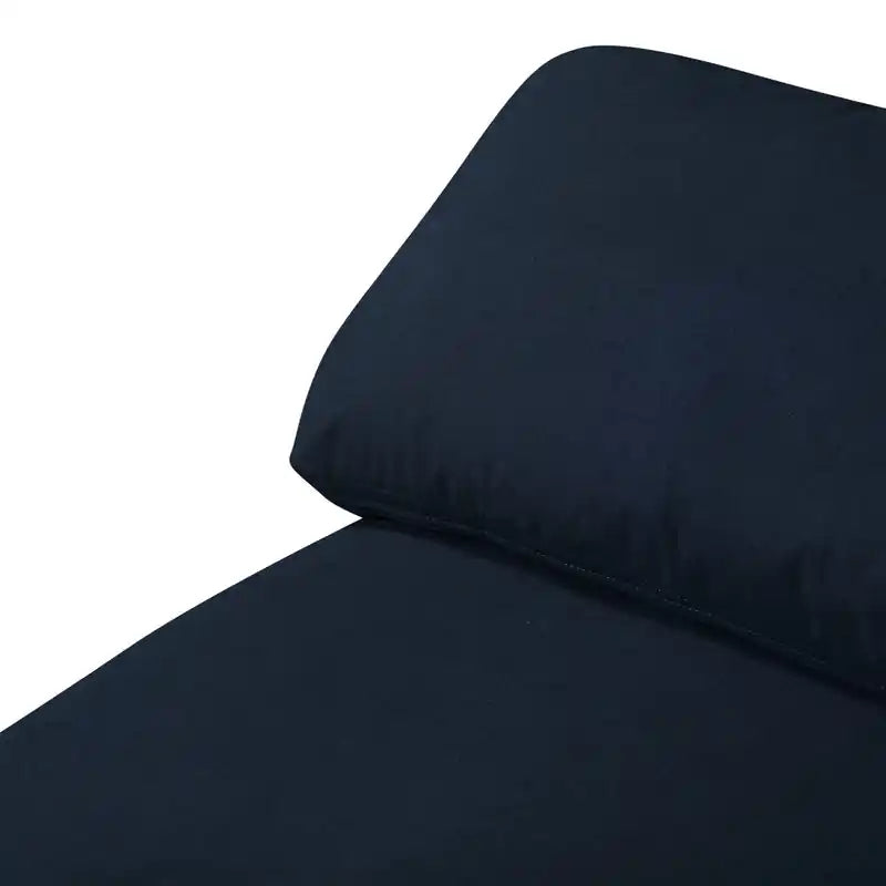 Eclipse Modular 43 Linen-Look Fabric Corner Chair with Reversible Feather Down Cushions - Slate Grey