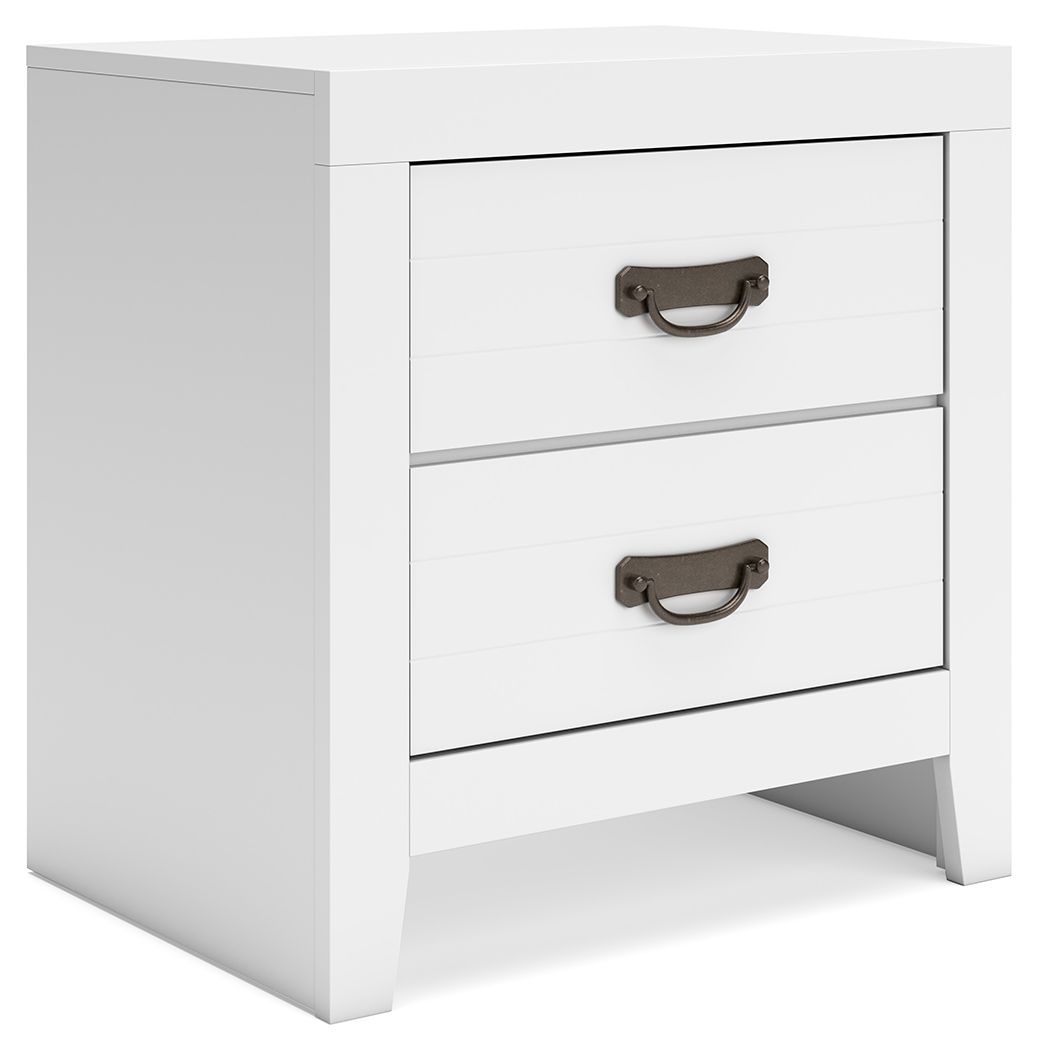 Deux tables de chevet de couleur blanche La finition blanche épurée procure une sensation de légèreté, tandis que de spacieux espaces de rangement