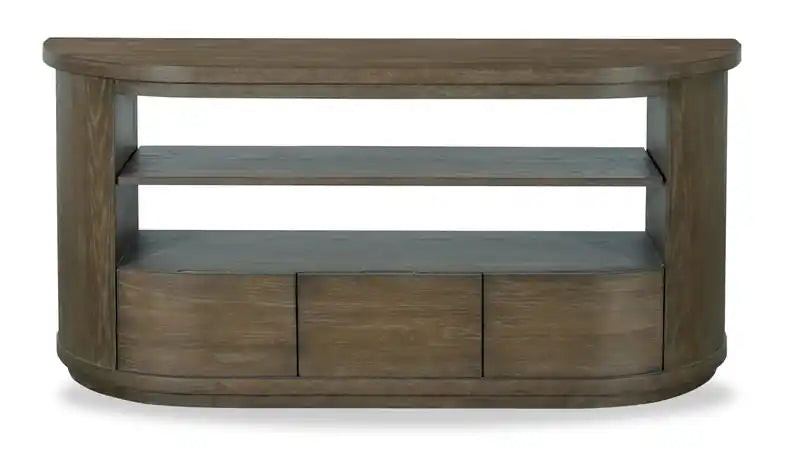 Eldon 60 Modern Round Solid Wood Sofa Table with Storage - Porpoise