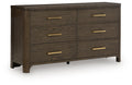 Commode en bois riche, cette commode est un équilibre parfait entre le luxe et