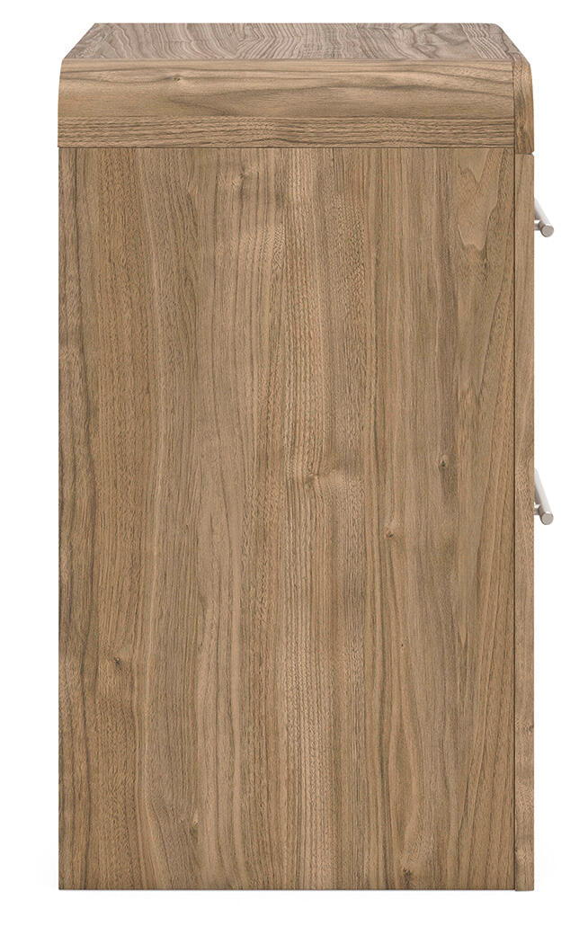 Deux tables de chevet de couleur marron naturel, dimensions intérieures supplémentaires (2) : 0 Caractéristiques du produit Fabriquées avec un matériau conçu