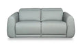 Gianna 76 Genuine Leather Power Reclining Sofa with Power Headrests and USB Ports - Spa Blue