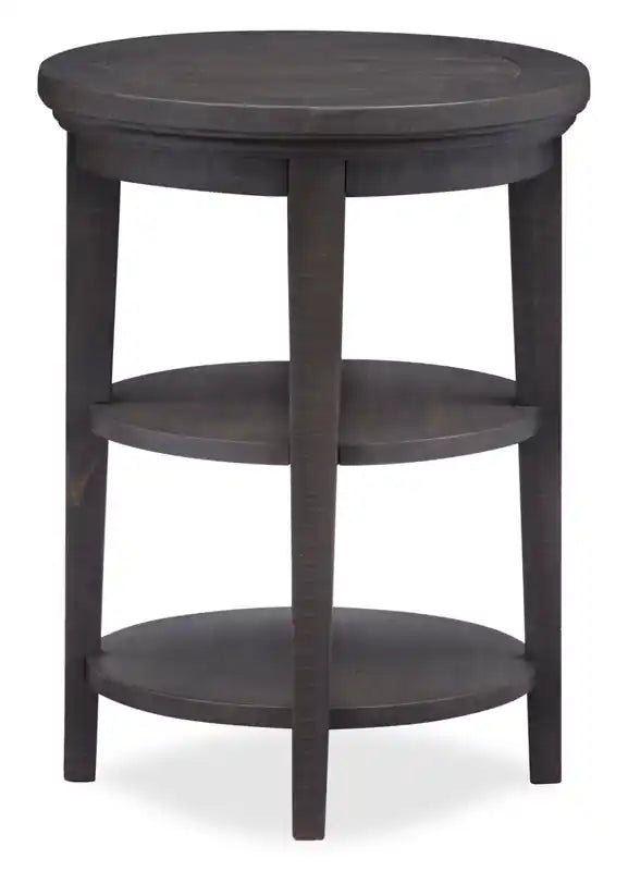 Hanson 18 Round Traditional Pine End Table