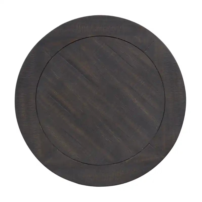 Hanson 18 Round Traditional Pine End Table