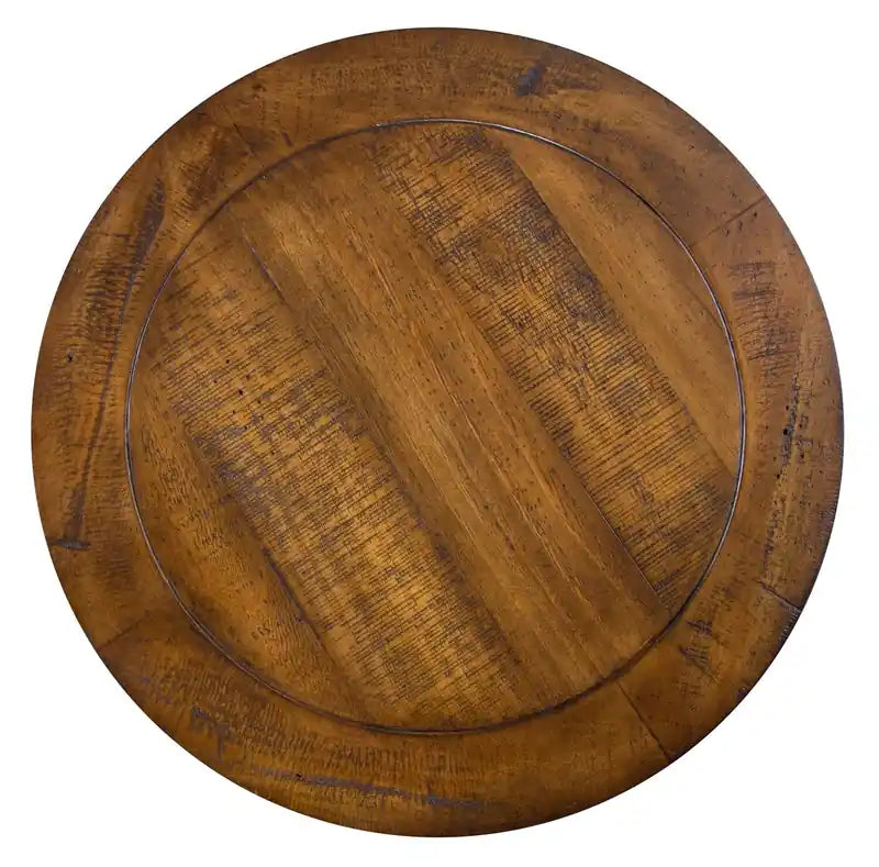 Hanson 18 Round Traditional Pine End Table
