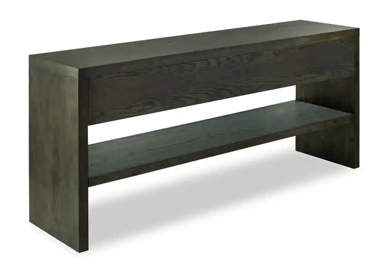 Hatfield 64 Modern Solid Wood Sofa Table with Storage - Homestead Brown