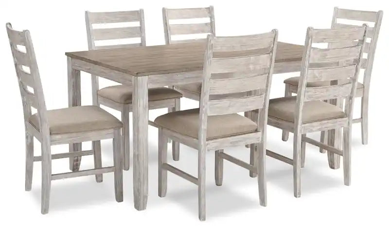 Koda 7pc Dining Set with Table & 6 Chairs, 59.9W